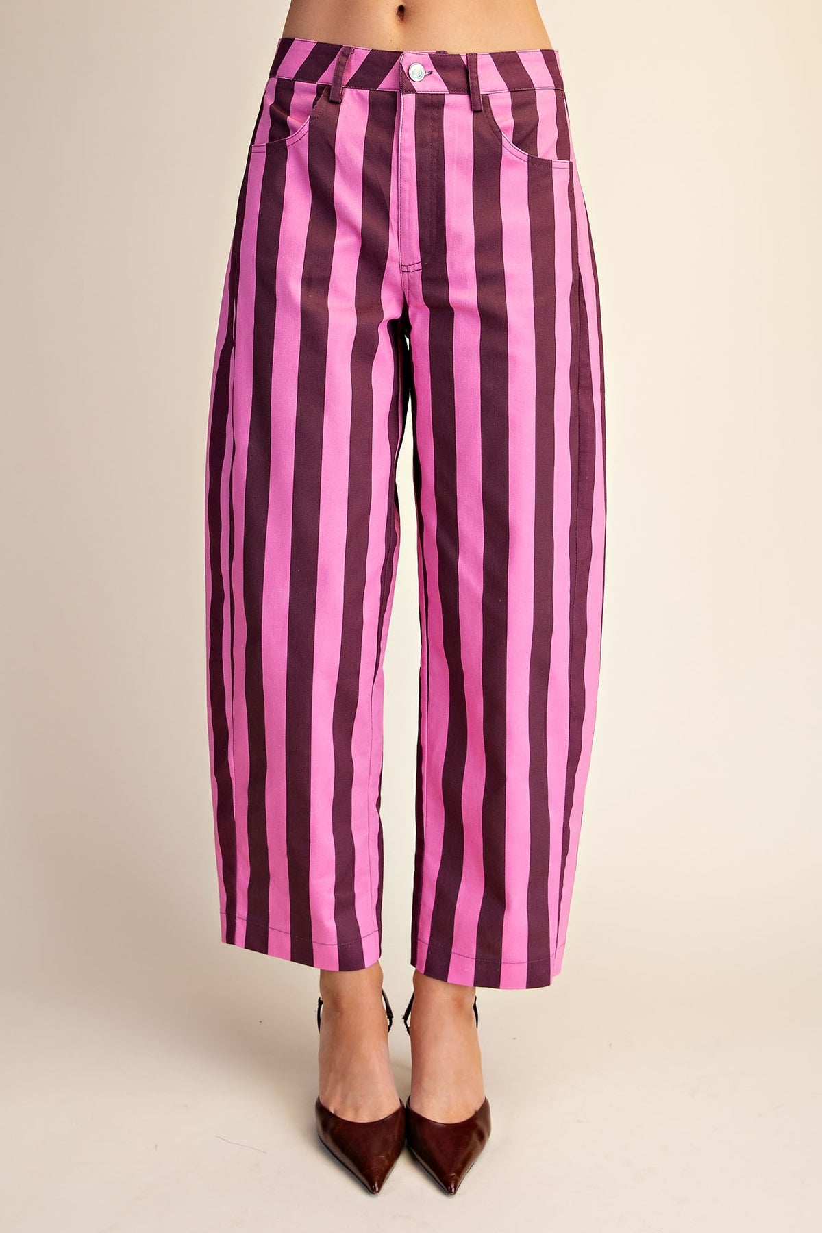 Plum Adorable Barrel Jeans